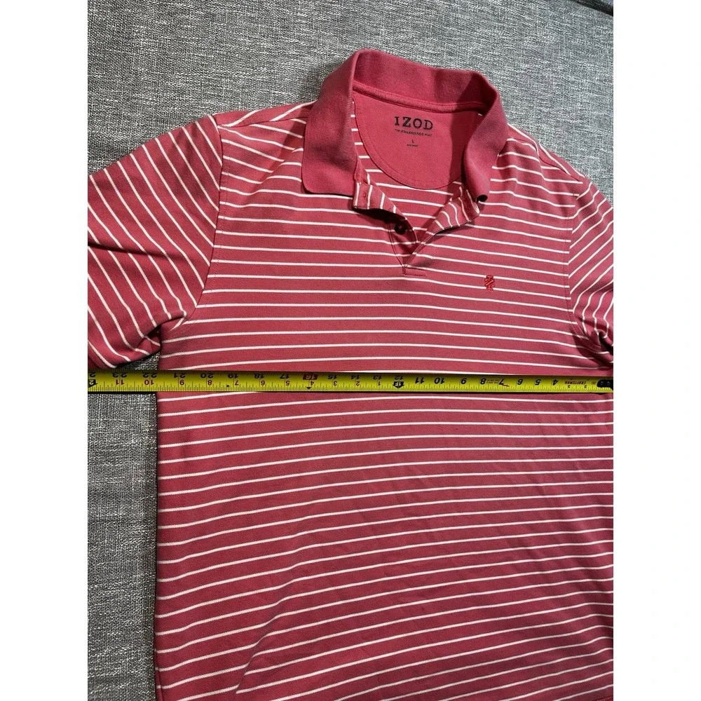 Golf  Izod Pro FitShirt Red/White Mens Large
